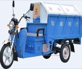 Camión de elevación grande especial del estante del envase de la basura de la cabina de la basura de tres WheelTricycle/